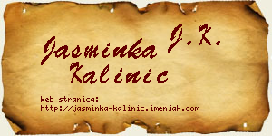 Jasminka Kalinić vizit kartica